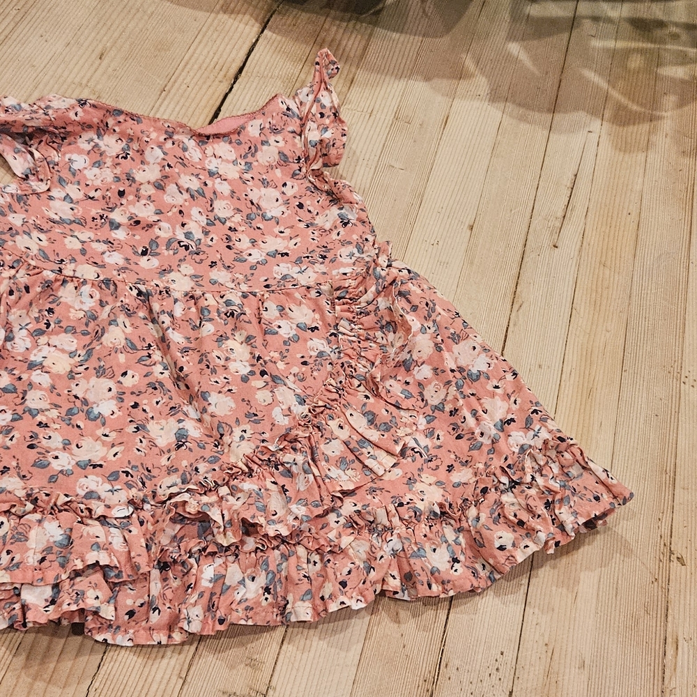 Floral Pink Kids Dress